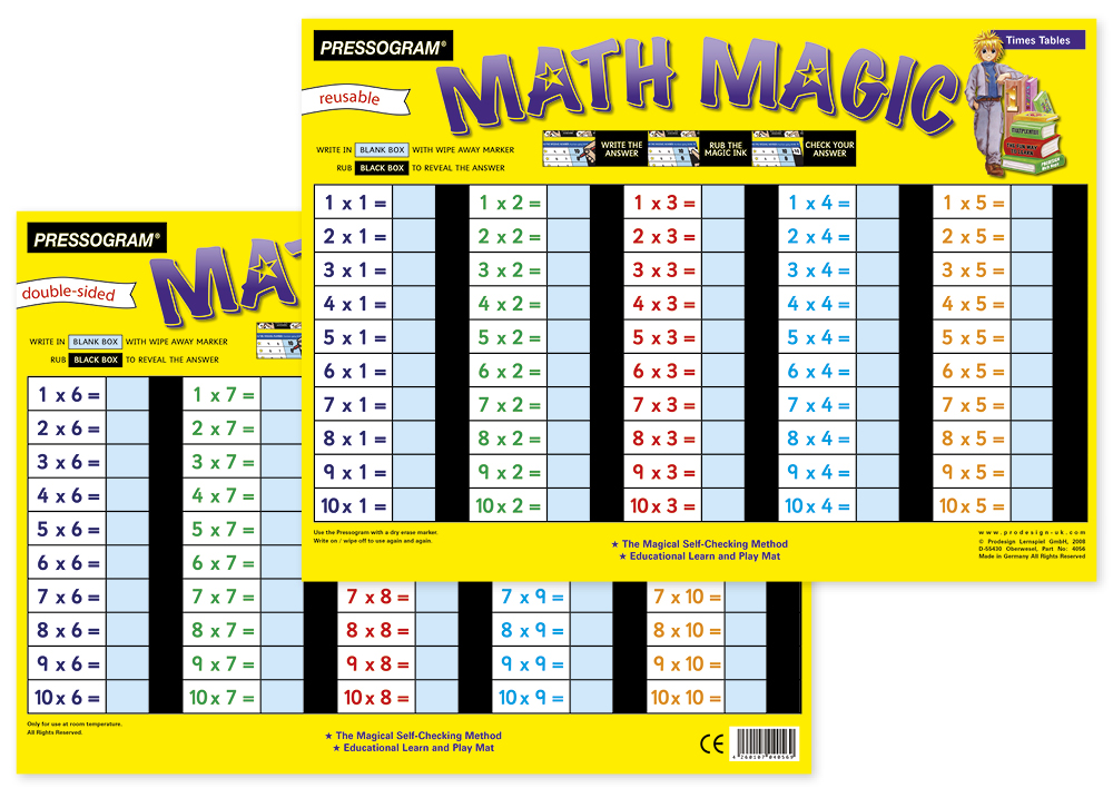TimeTEX Magic Board "Mathematics" Engelsk Liten 1 x 1
