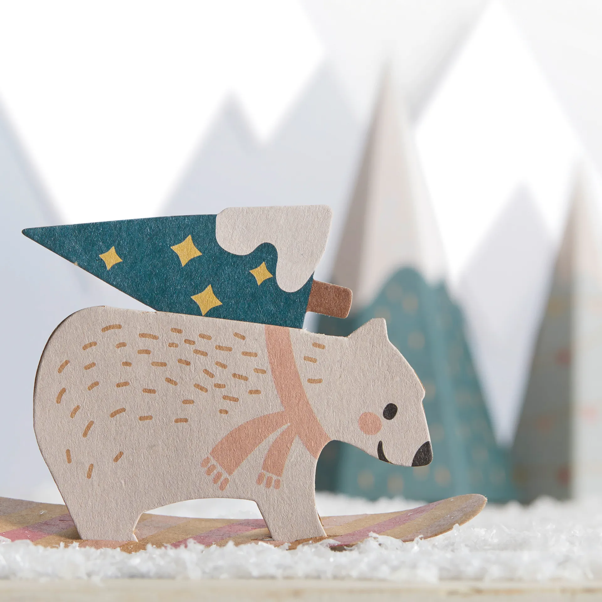 Bastelset "Adventskalender Village in the Snow", 113-tlg.