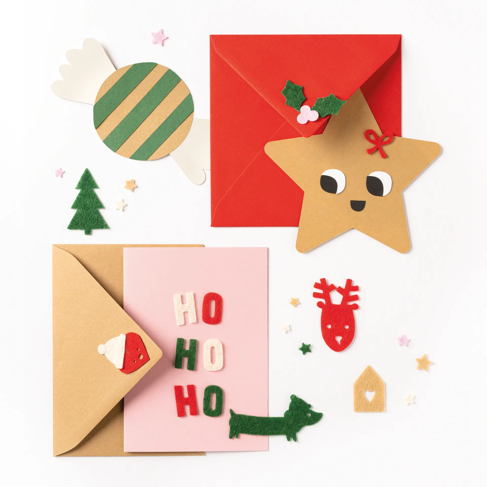 Filz-Streudeko "Winter", 170-tlg.