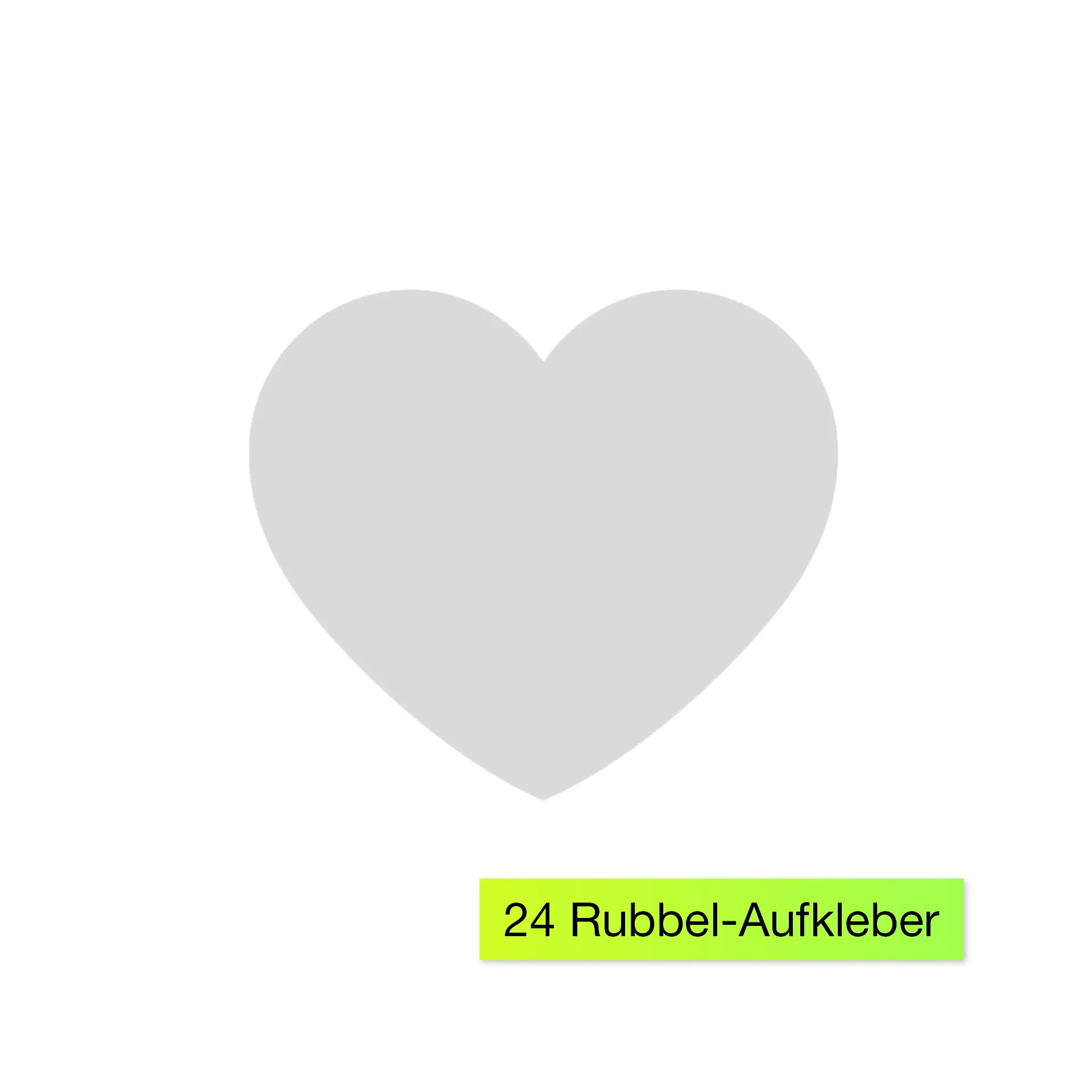 Rubbel-Adventskalender "Schnee und Herzen", 25-tlg.