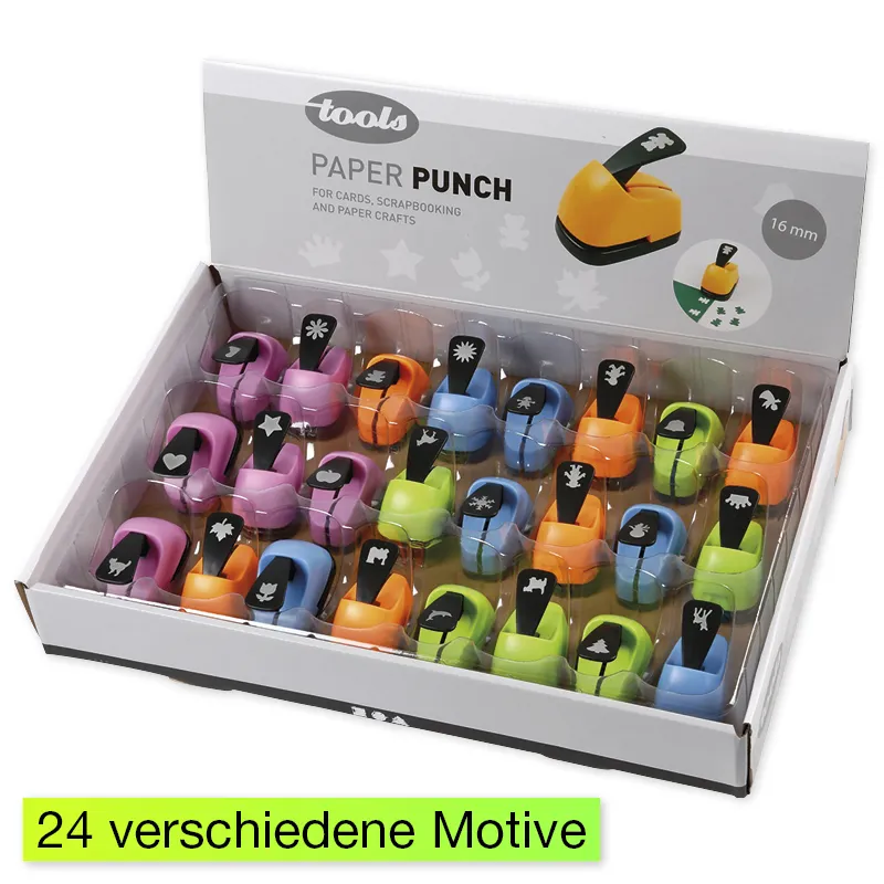 Motiv-Stanzer 1,6 cm, 24-tlg.