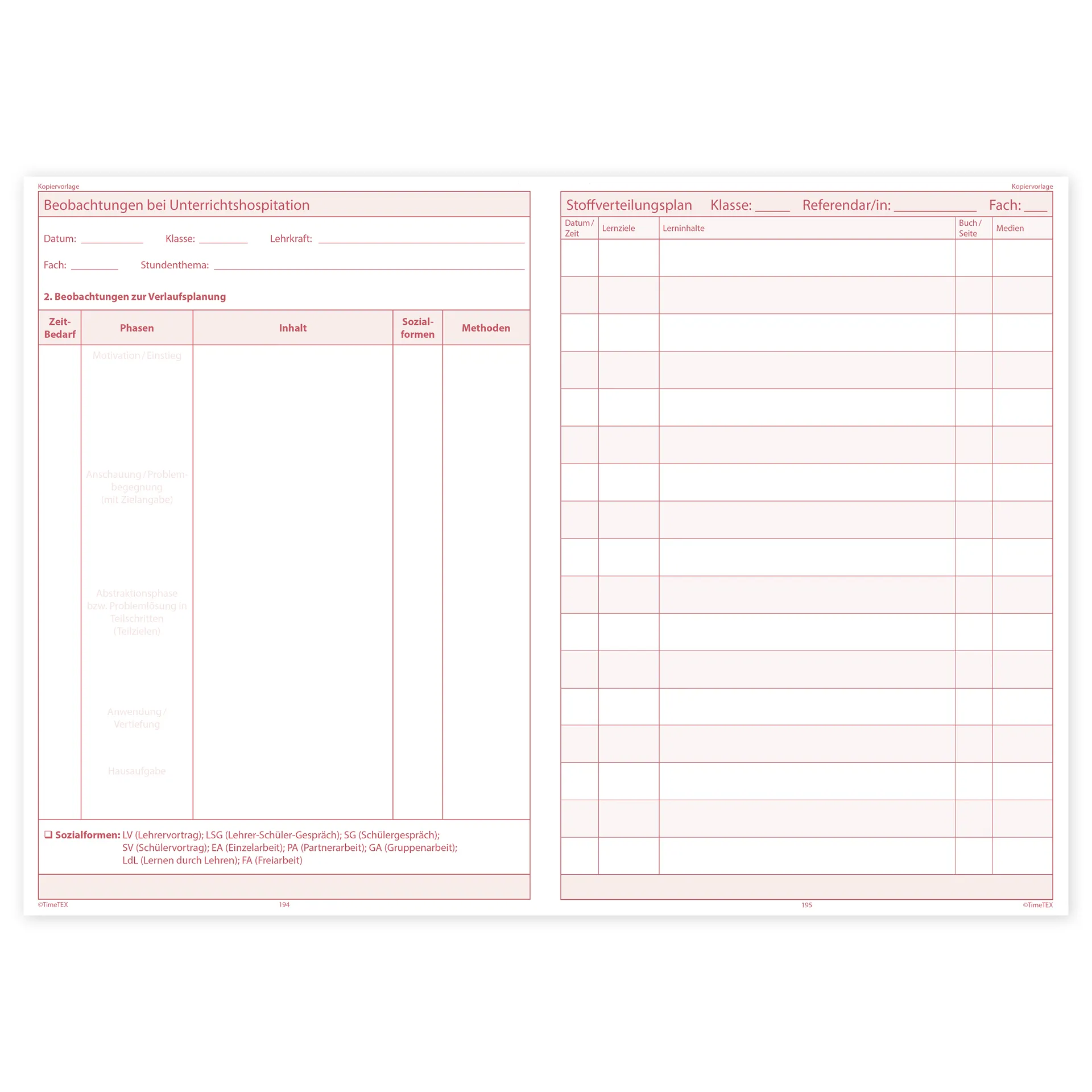 TimeTEX Referendariats-Planer "Completo" A4-Plus
