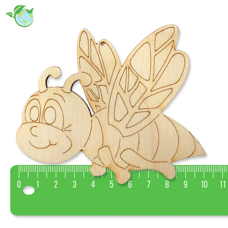 Biene aus Holz, 10x9 cm