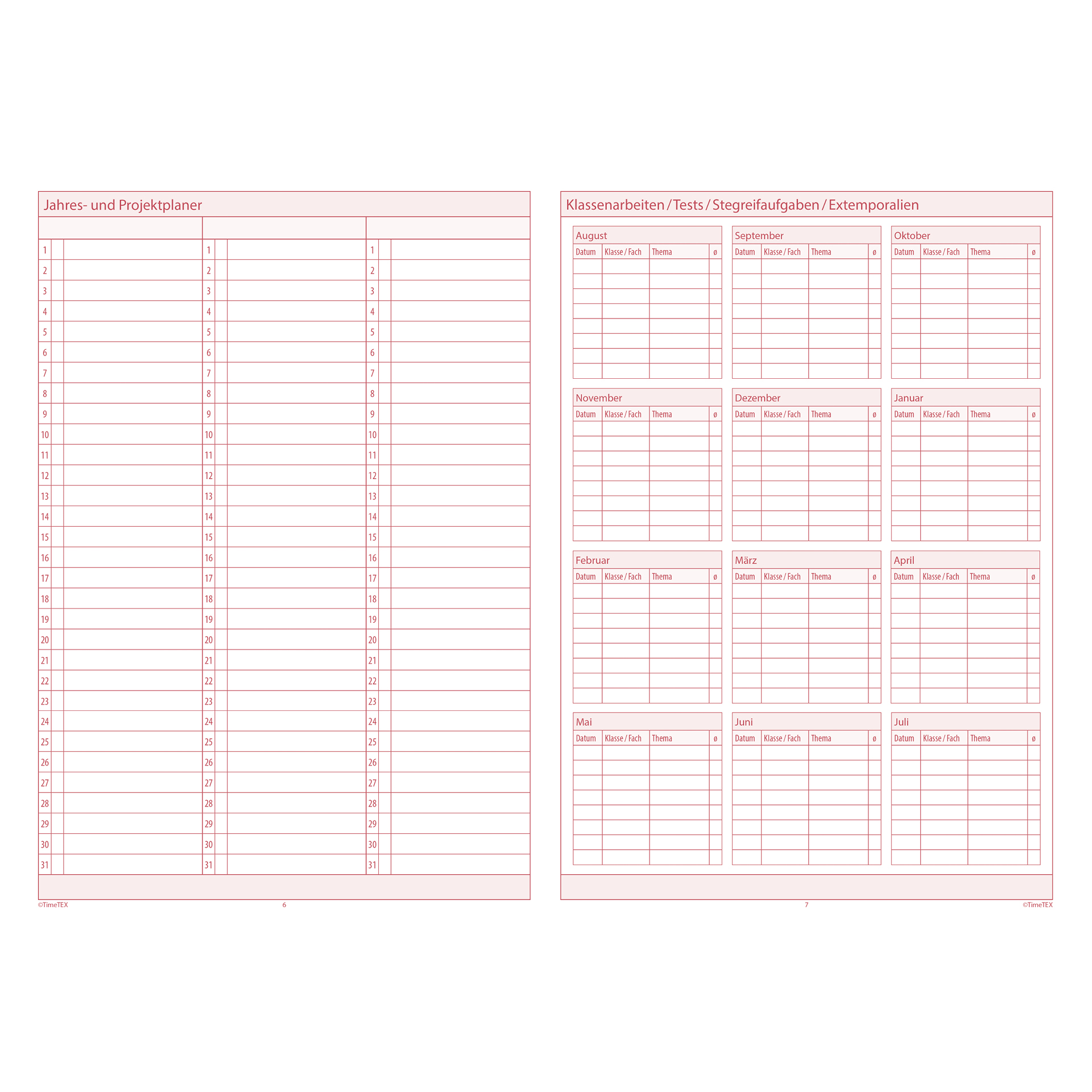 TimeTEX Referendariats-Planer "Documento" A4-Plus TimeTEX Referendariats-Planer "Documento" A4-Plus