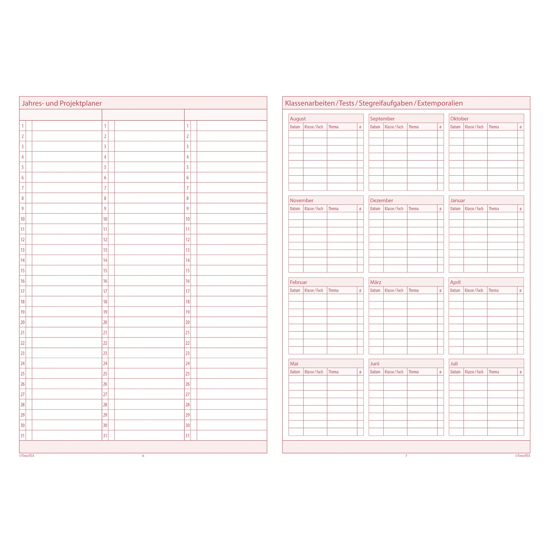 TimeTEX Referendariats-Planer "Documento" A4-Plus TimeTEX Referendariats-Planer "Documento" A4-Plus