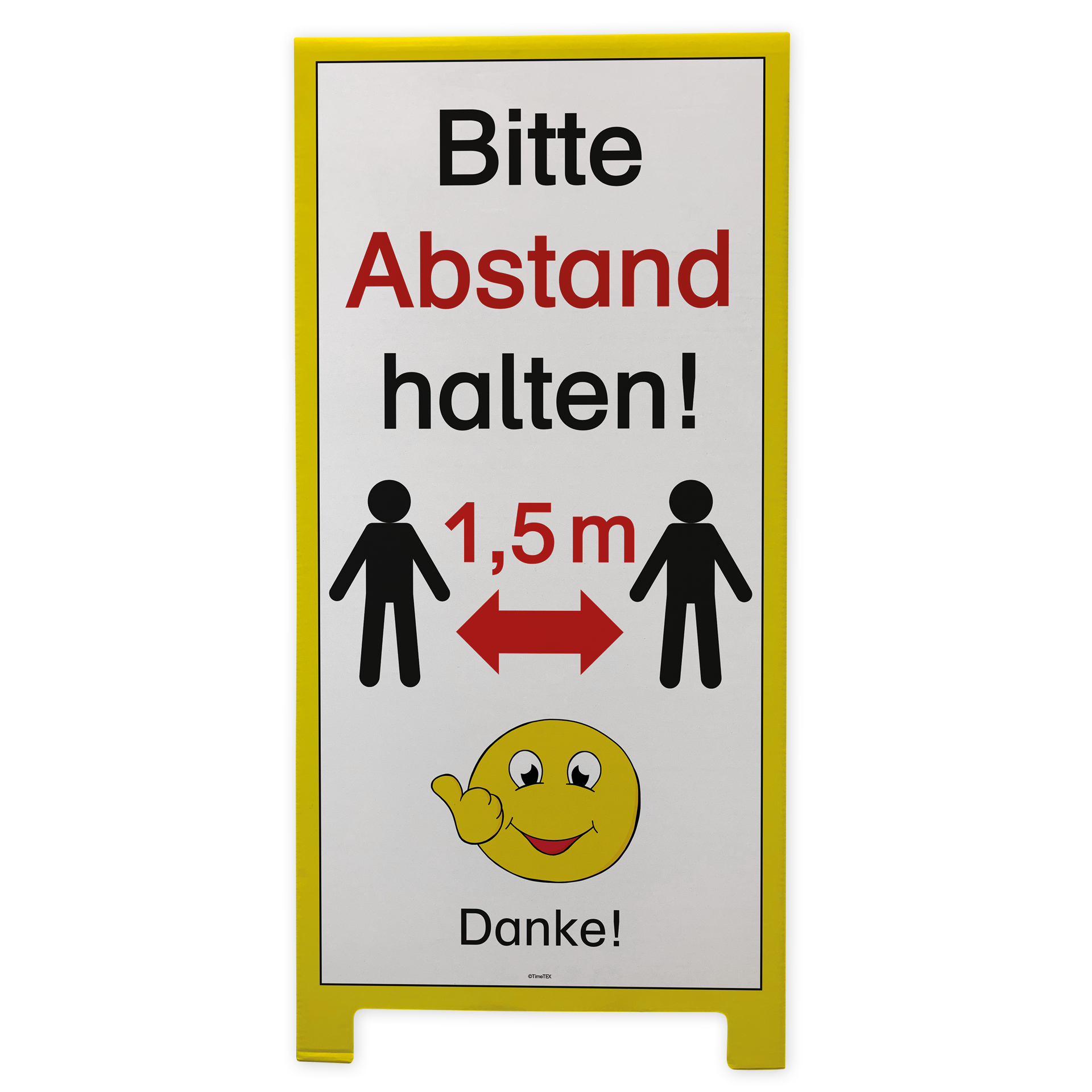 TimeTEX Stand-Display "Bitte Abstand - Danke", 5-tlg.