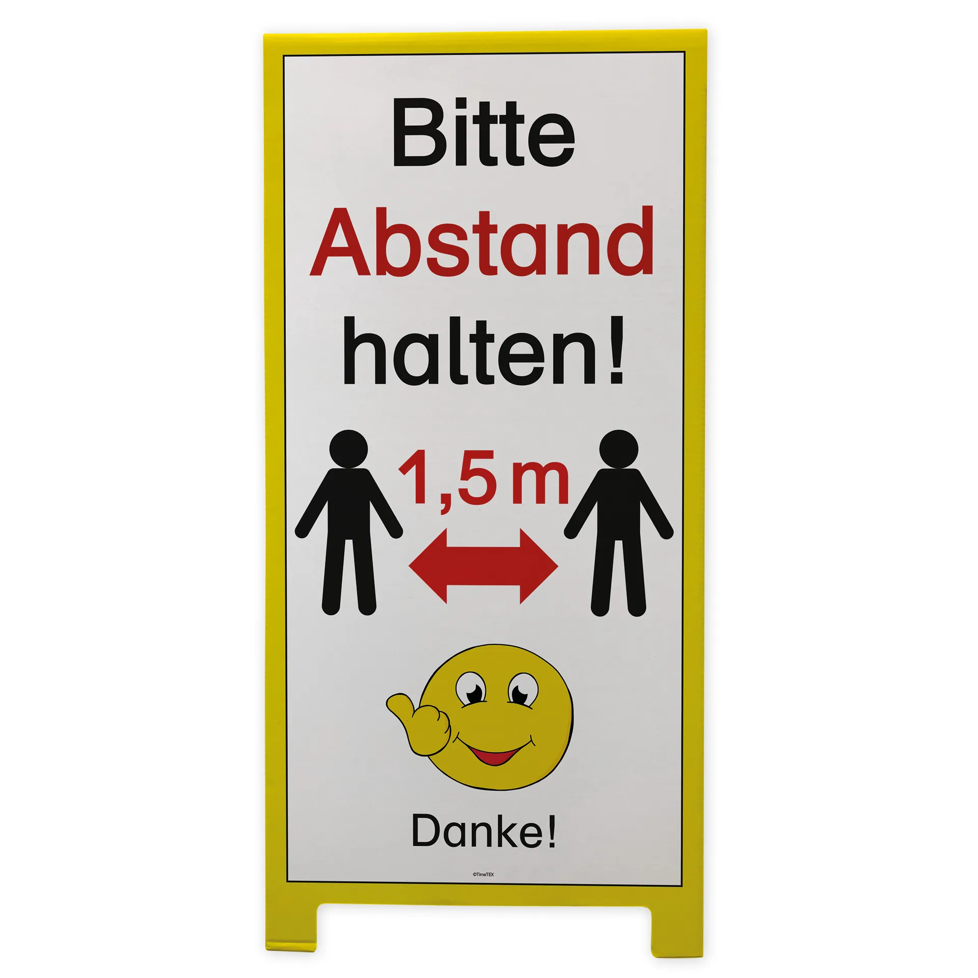 Stand-Display "Bitte Abstand - Danke", 5-tlg.