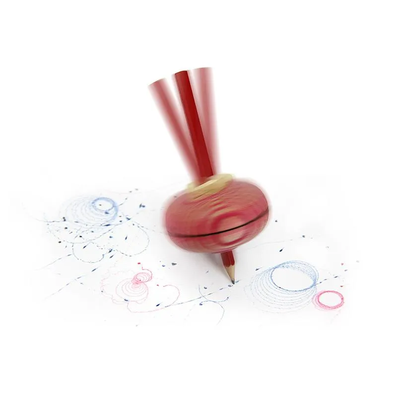 Mal-Kreisel aus Holz, 58 mm ø