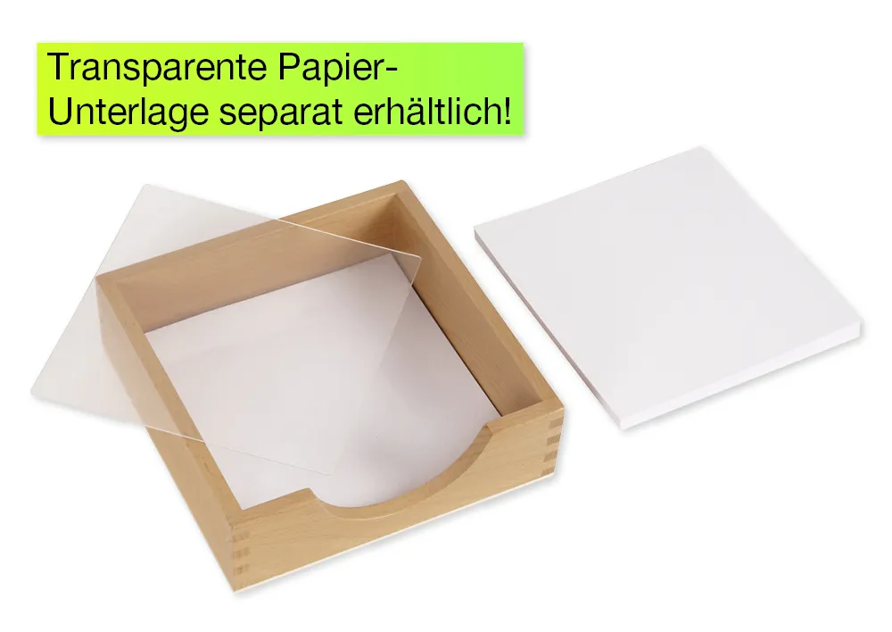 TimeTEX Einsatzfigurenpapier, 14 x 14 cm, 100 Seiten "Montessori Premium"