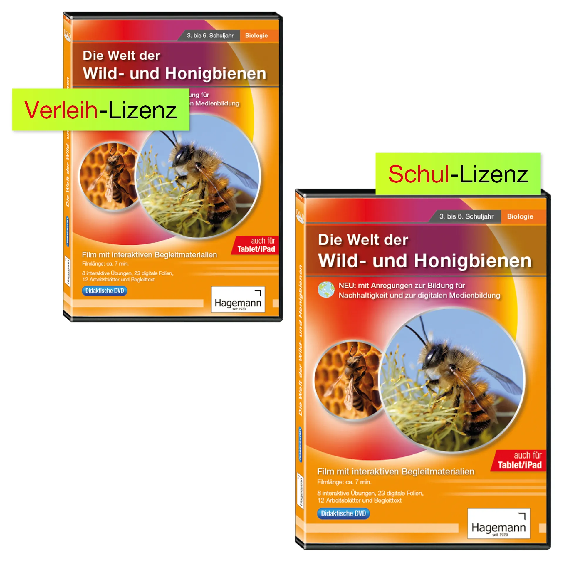Didaktische DVD "Die Welt der Wild- und Honigbienen", tabletfähig