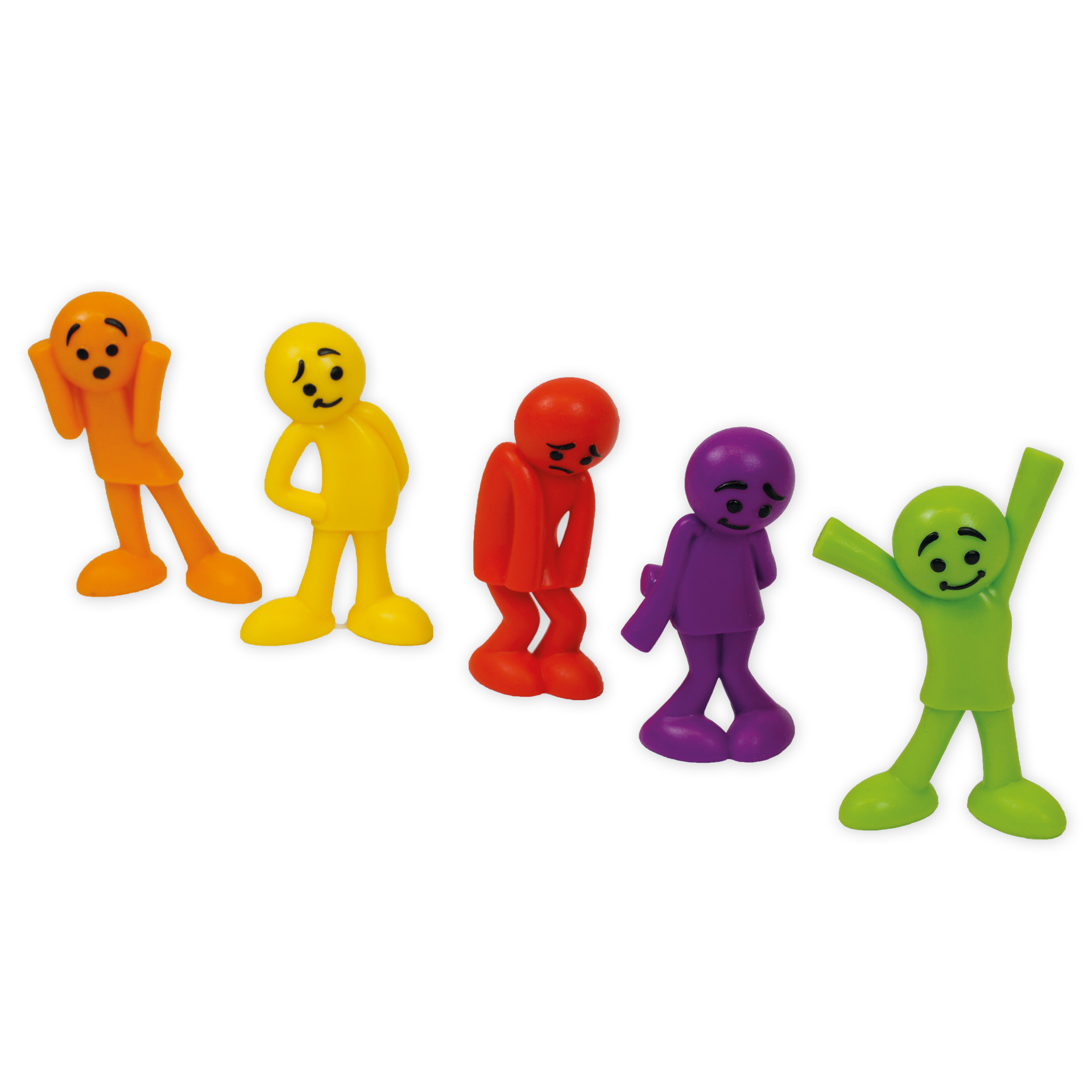 Set Emotions-Figuren farbig sortiert, 54-tlg., in Box Set Emotions-Figuren farbig sortiert, 54-tlg., in Box