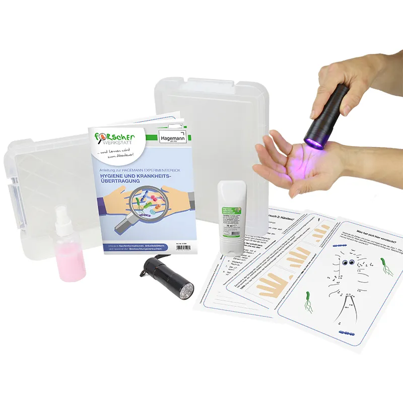 Experimentier-Box "Hygiene und Krankheitsübertragung", 6-tlg.