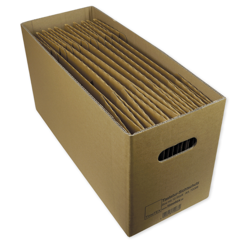 TimeTEX Set Natura-Tastatur-Sichtschutz "Tactus" in Box, 10-tlg.