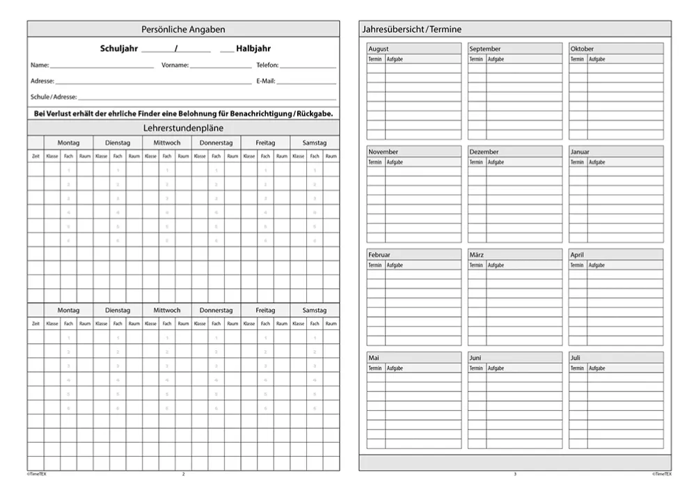 TimeTEX Heft To-Do-Listen A4, 32 Seiten