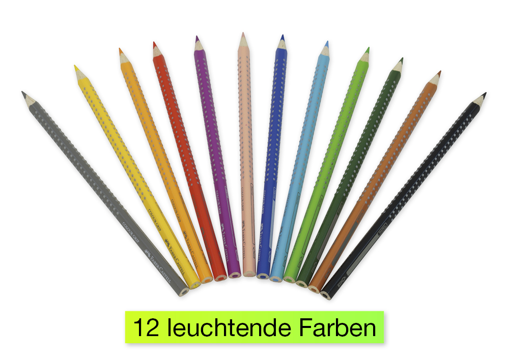 Faber-Castell Buntstift Colour Grip 12-tlg.