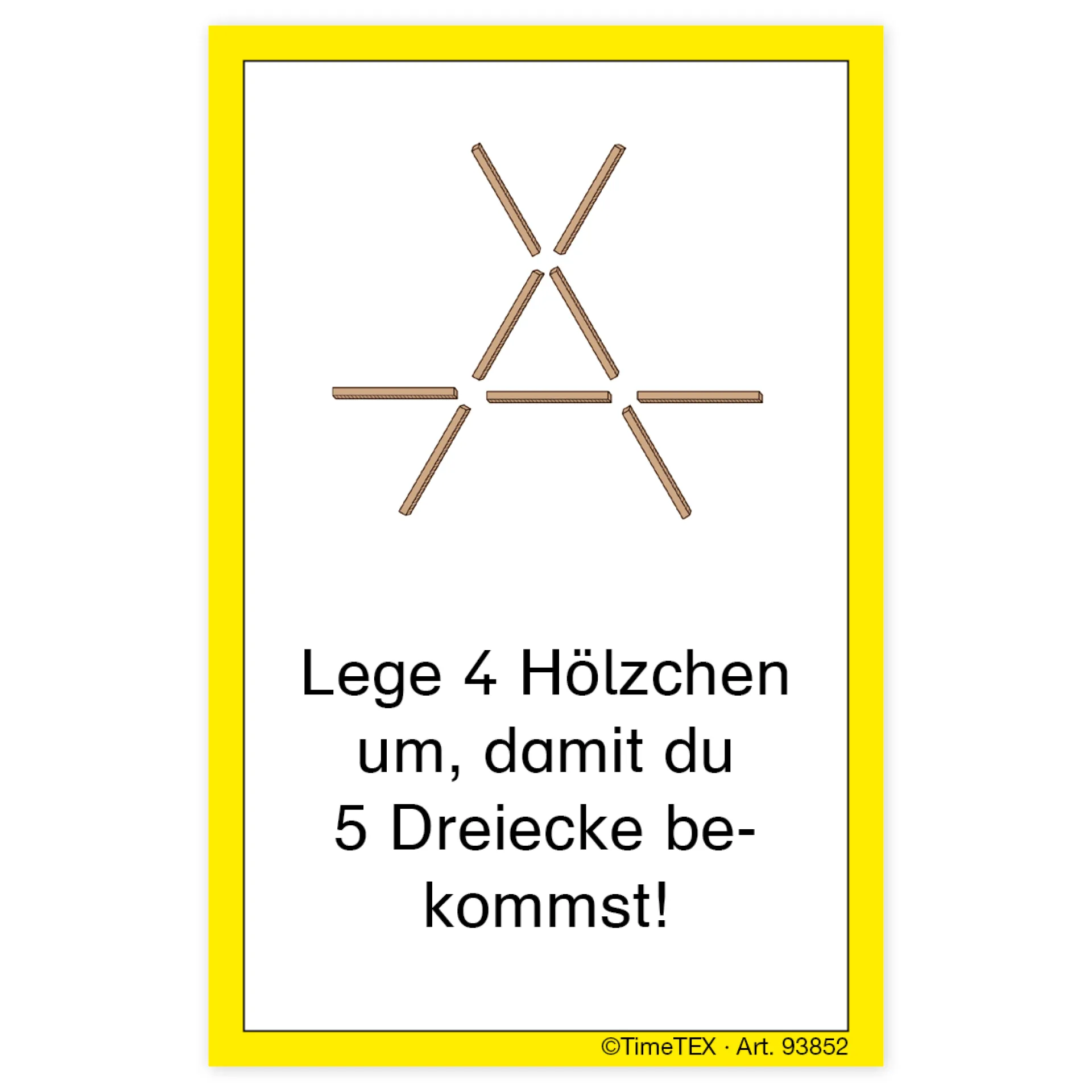 Holz-Stäbchen-Spiel im Etui