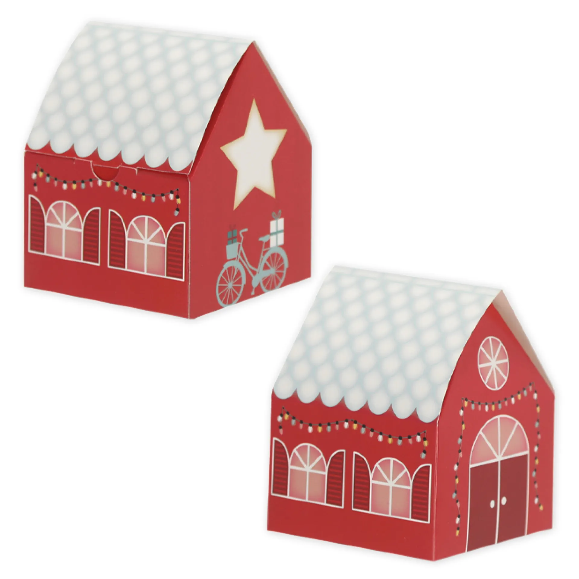 Bastelset "Adventskalender Adventshaus", 24-tlg.