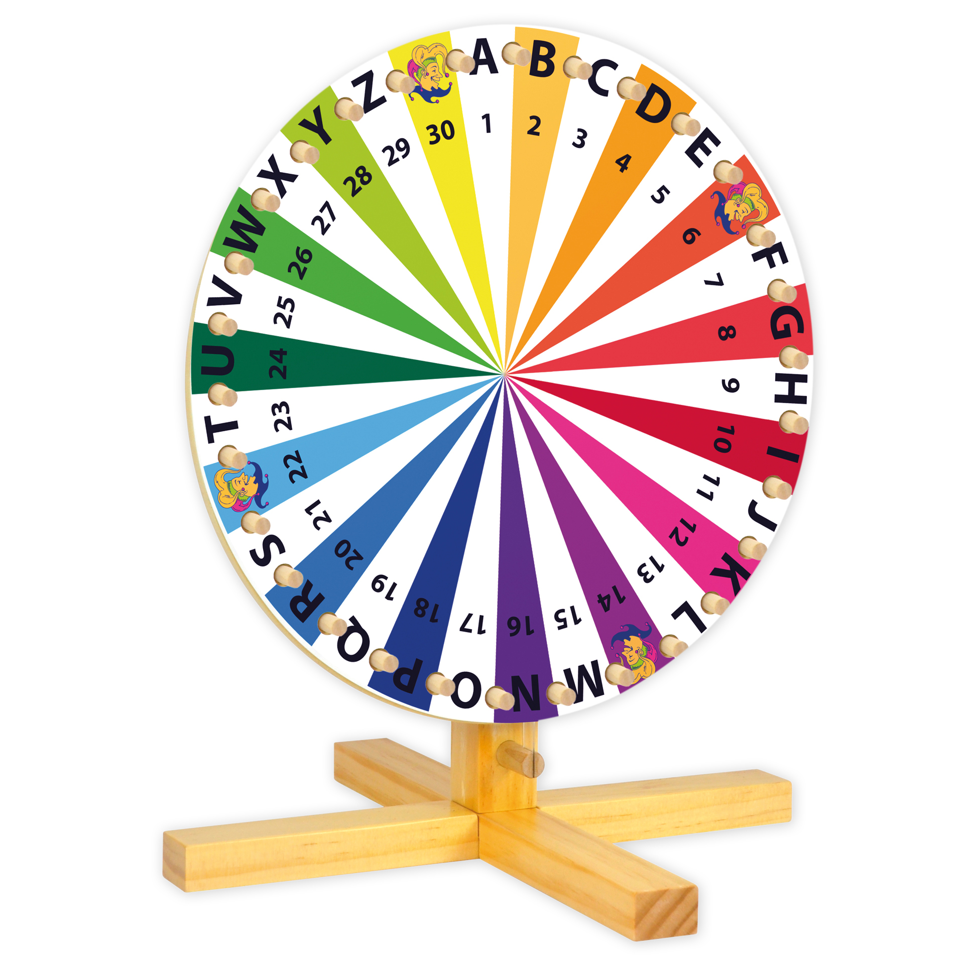 Lyckohjul i trä "Fortuna-Lignum", 30 cm diameter