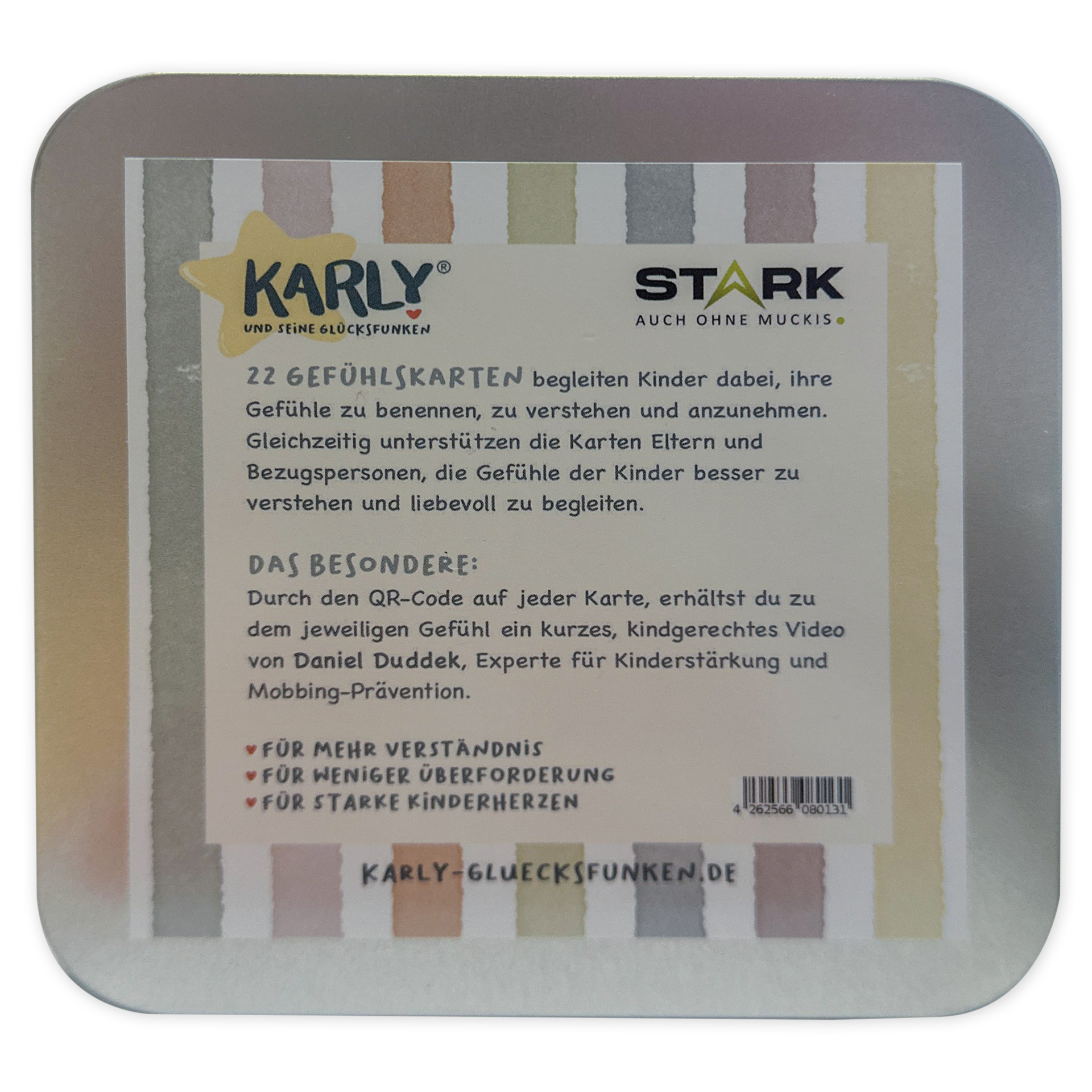 KARLY Gefühlskartenset, 22 Karten in Metalldose