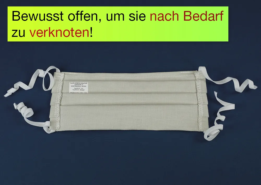 Alltags-Gesichts-Maske aus Baumwoll-Stoff „Flexigrösse“