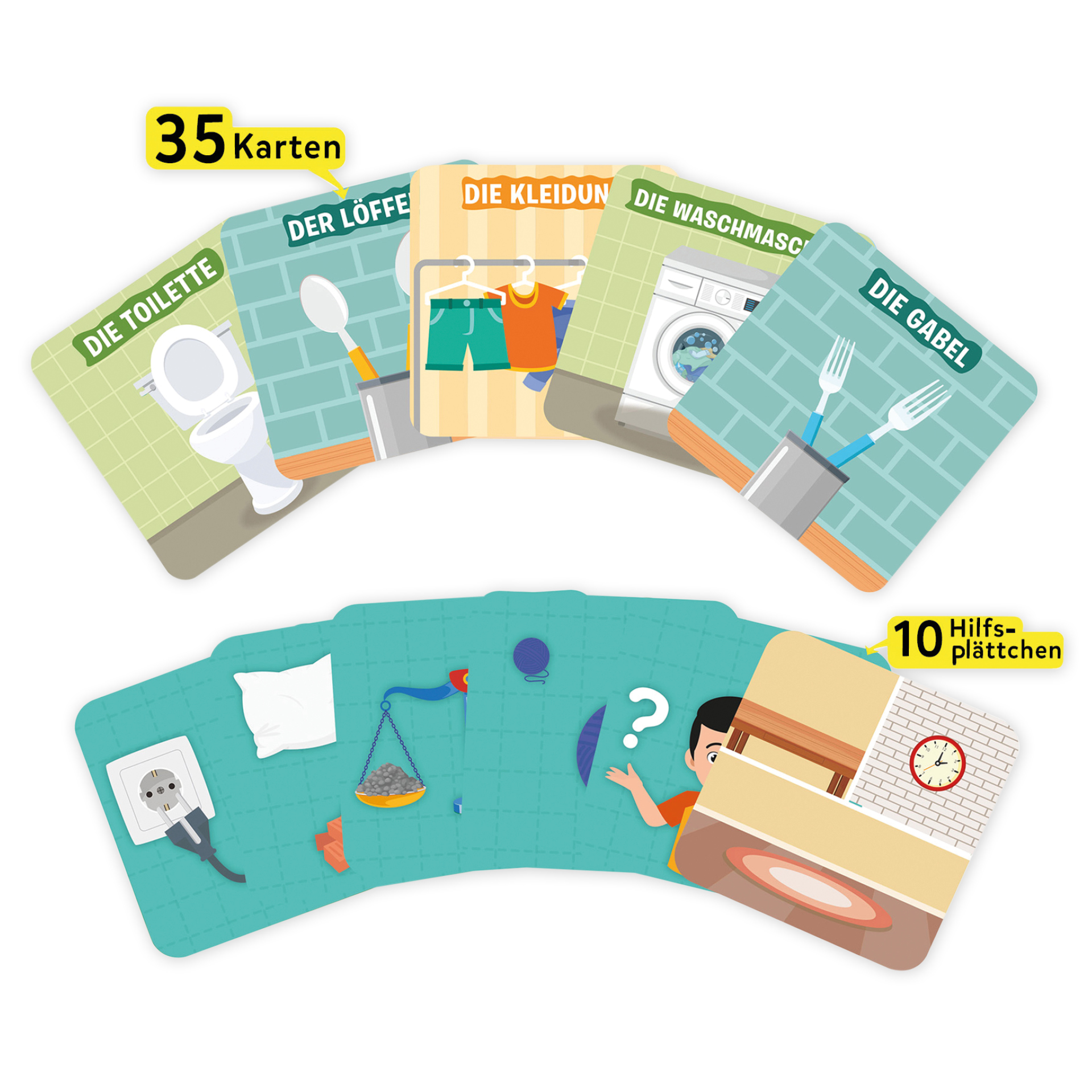 TimeTEX Lernspiel "In meinem Haus - 10x darfst Du raten Junior", 46-tlg.