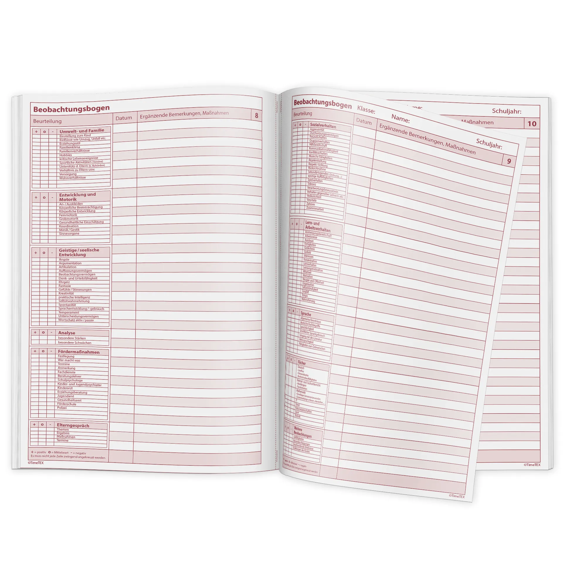 TimeTEX Heft Schüler-Inklusion, DIN A4
