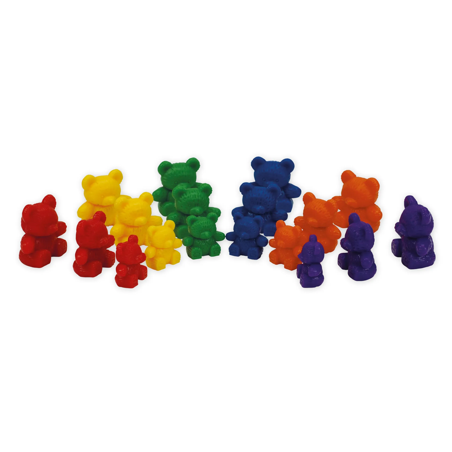 Mathe-Bären "Familie" in Box, 6 verschiedene Farben, 96-tlg.