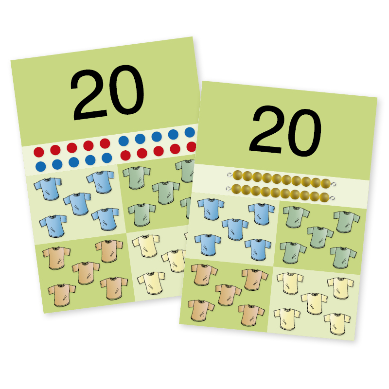 Cartes mathématiques imagées TimeTEX, A4, 22 pcs