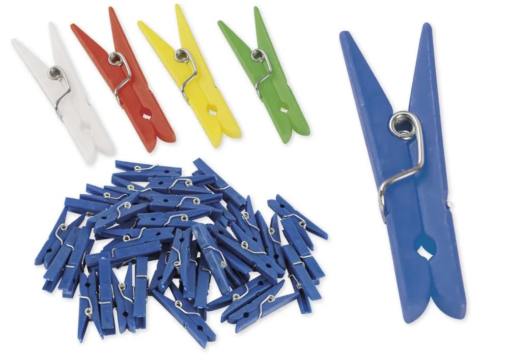 Plastklämmor 35 mm (t. markeringar), 50 st i låda