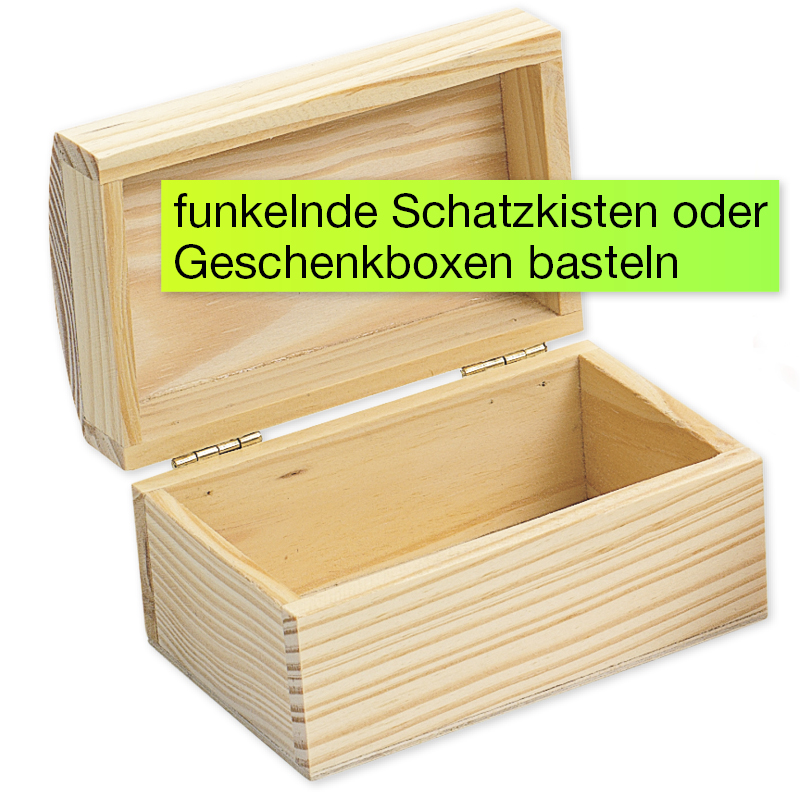 Holztruhen zum Bemalen, 12 Stück