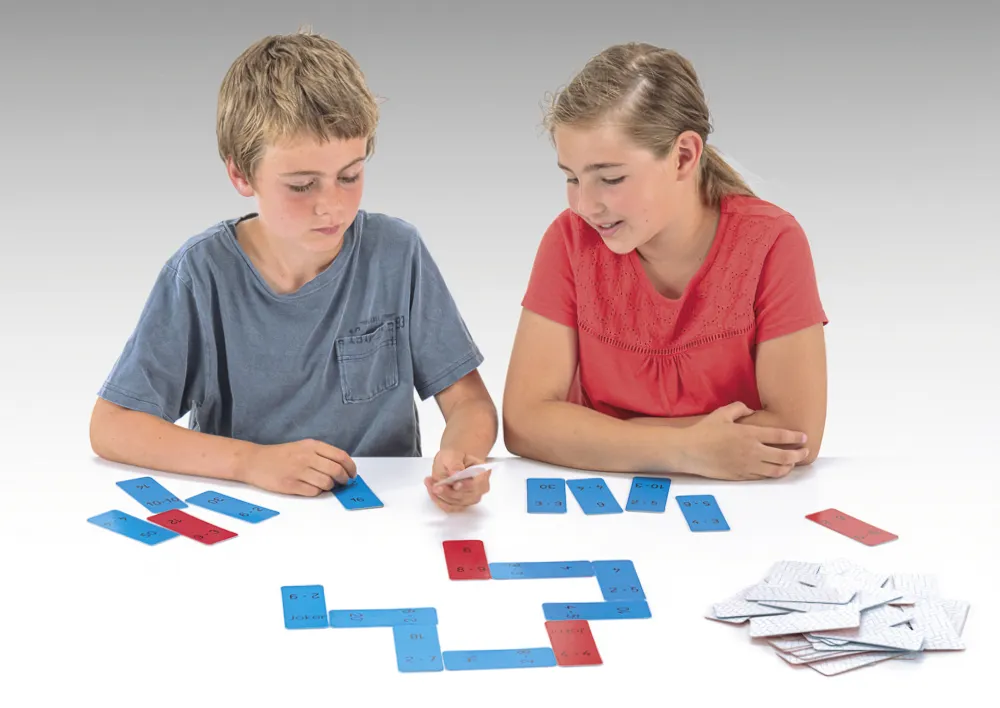 Multiplikation Domino XL, 100 nummerserie, 60 stycken.