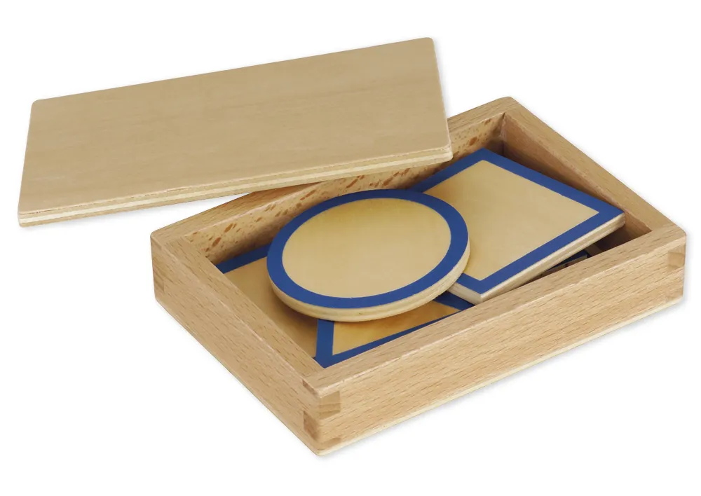TimeTEX geometrische grondvlakken in kistje "Montessori Premium"