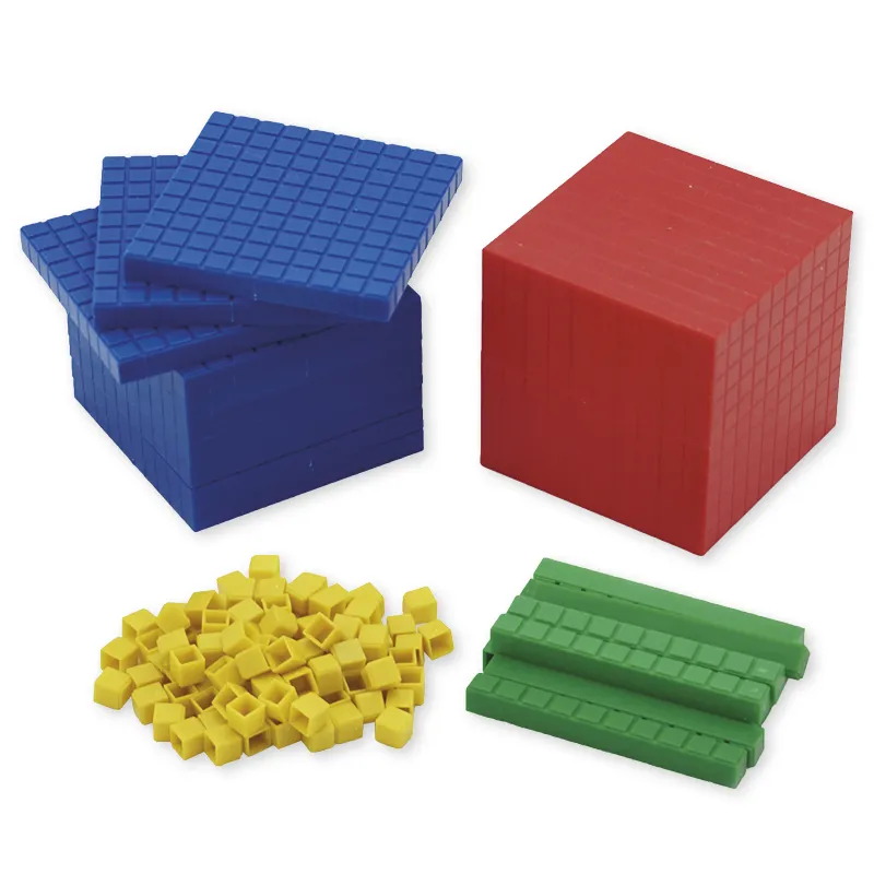 Dienes basis-sortiment, 121 dele, tal til 1.000, farvet i kasse