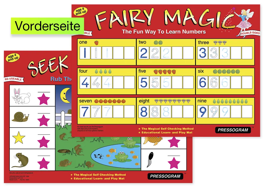 TimeTEX Zaubertafel "Mathematik" Englisch Zauberhaftes Zählen