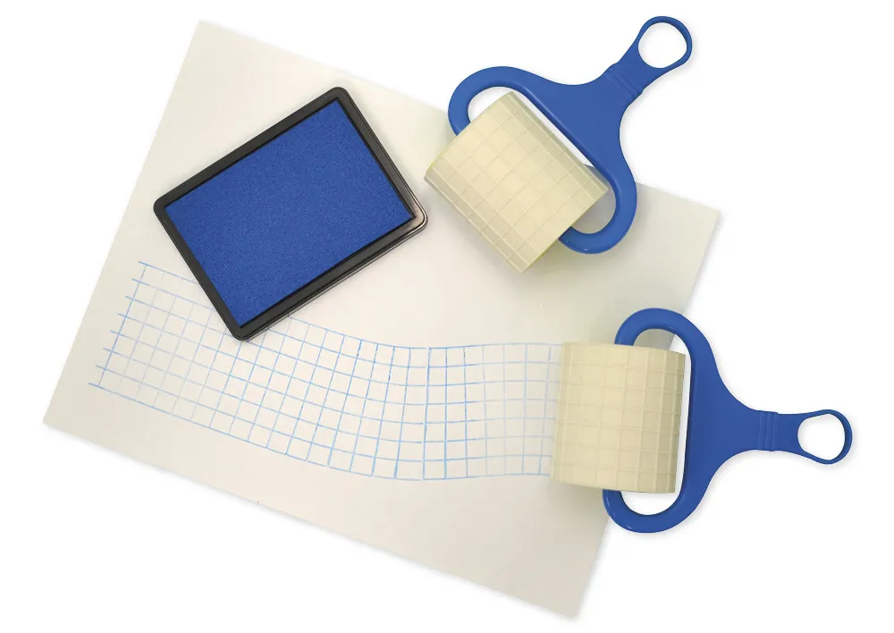 Set Kästchen-Rollstempel, 3-tlg.