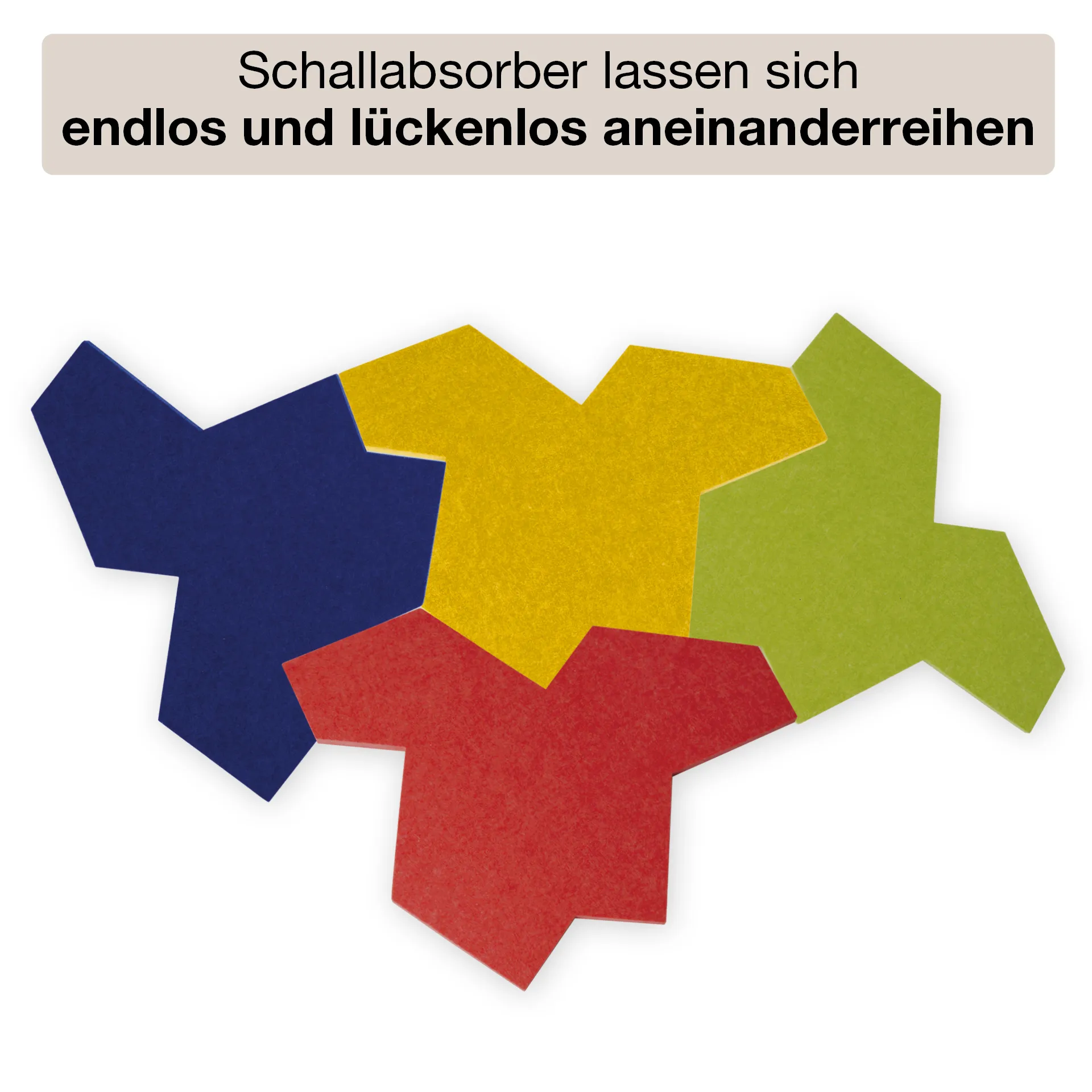 Schallabsorber Silentstar "EinStein" 4-farbig, 12 Stück