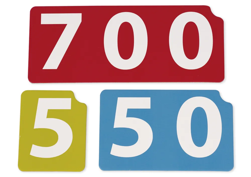 Dienes Grundsortiment Montessori, mit Zahlen-Karten, 170-tlg., Kunststoff