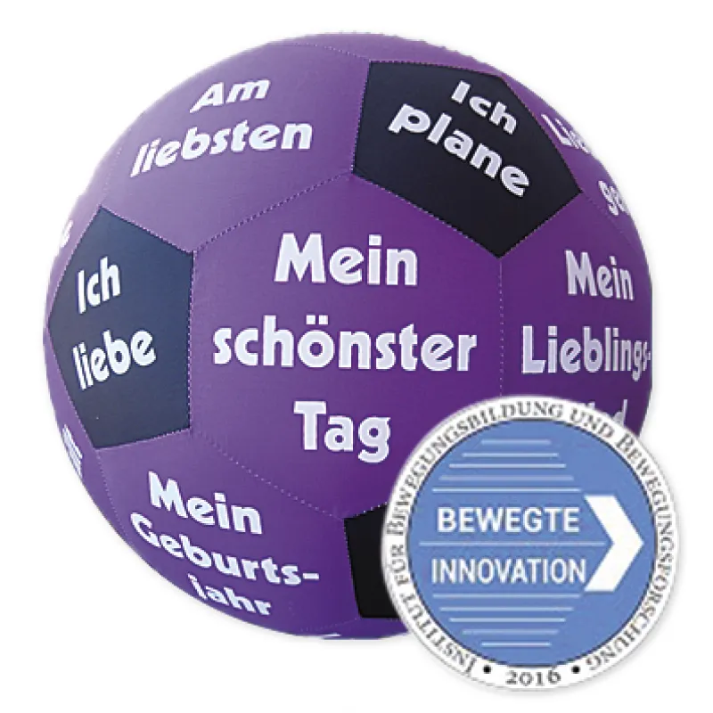 Lernspiel-Ball "Pello" - Kennenlern-Sätze Deutsch