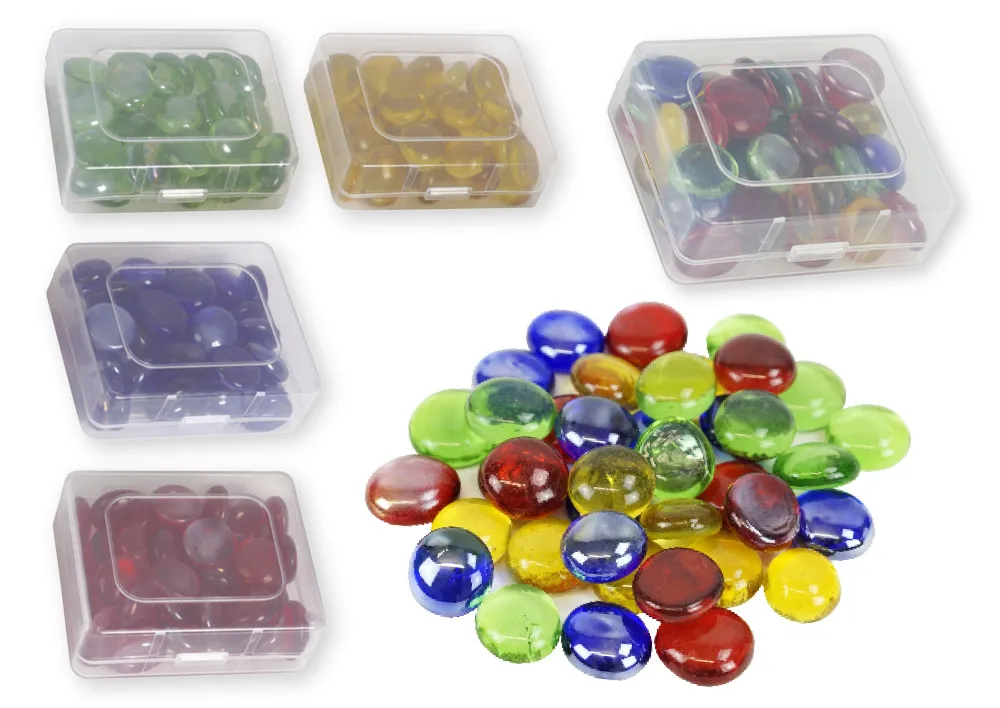 Glasnuggets, 40 stuks, in doosje Glasnuggets, 40 stuks, in doosje