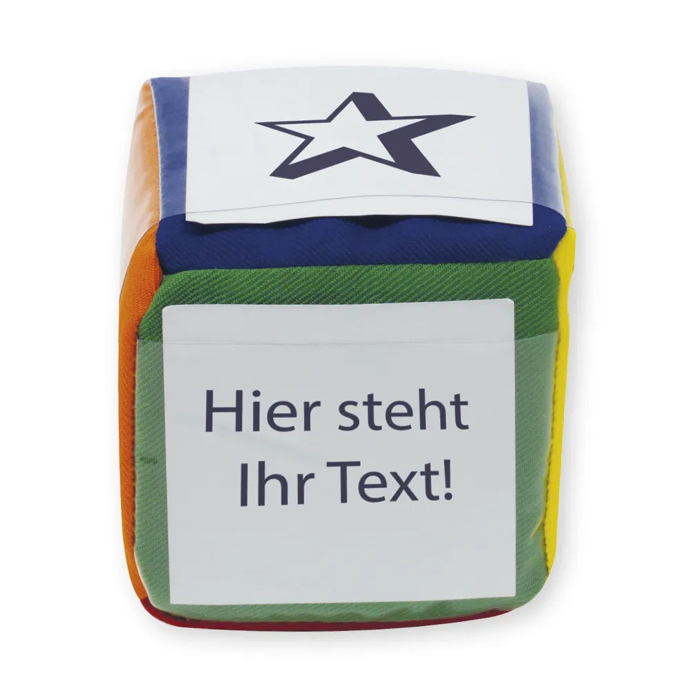 Blanko-Würfel mit Einstecktaschen 6 cm