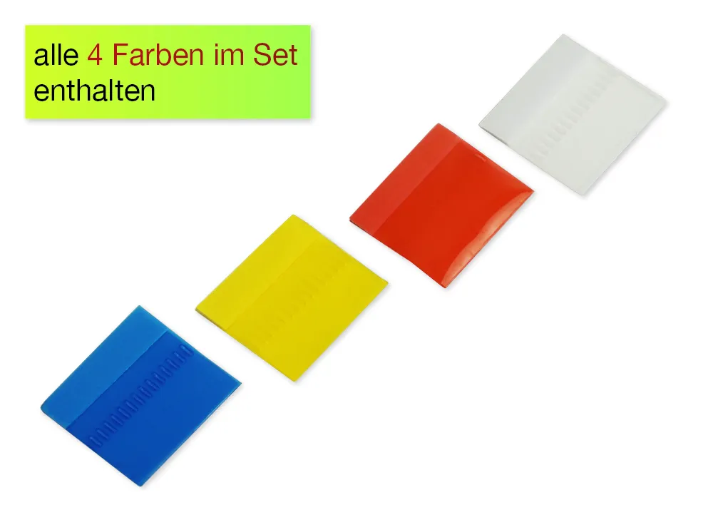 Register-Taben 12-tlg., selbstklebend, aus Kunststoff-Folie