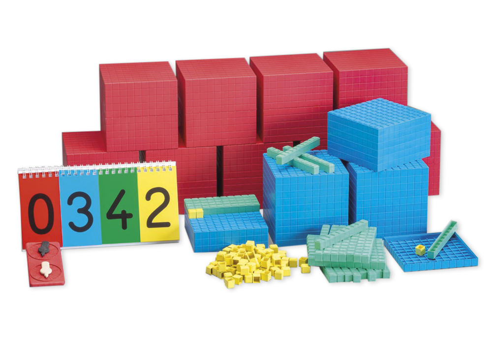 Klassensatz Dienes Dezimal-Rechensatz XL, 198-tlg., im Karton