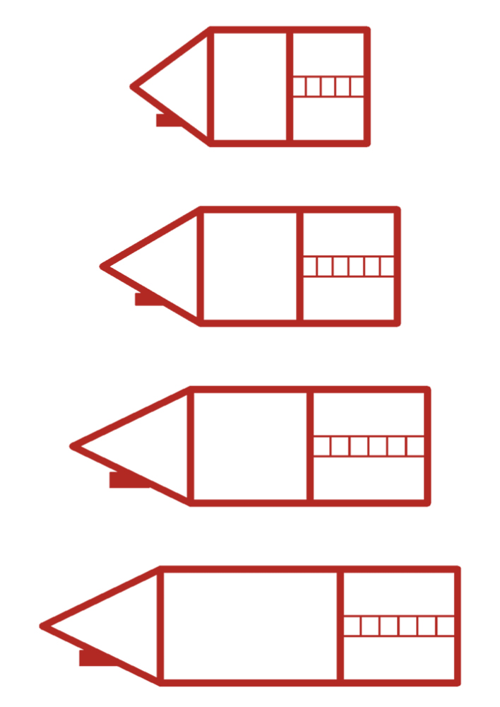 Siebdruck-Stempel "Perpetuum", 4 in 1, "Schreiblern-Haus"