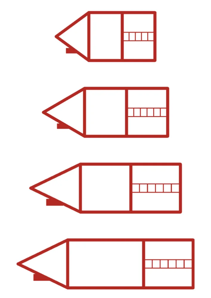 Siebdruck-Stempel "Perpetuum", 4 in 1, "Schreiblern-Haus"