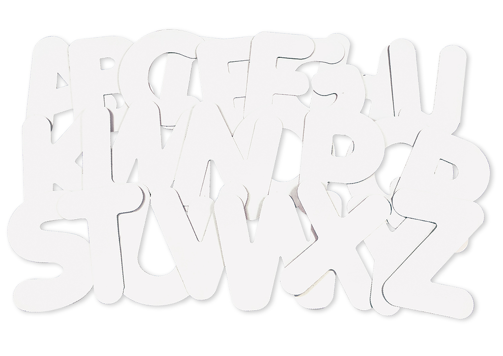 Buchstaben aus Karton, 26 Stück