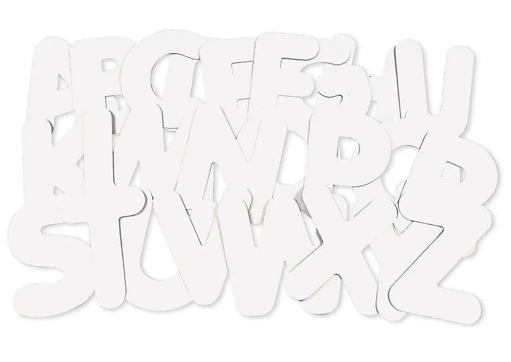 Buchstaben aus Karton, 26 Stück