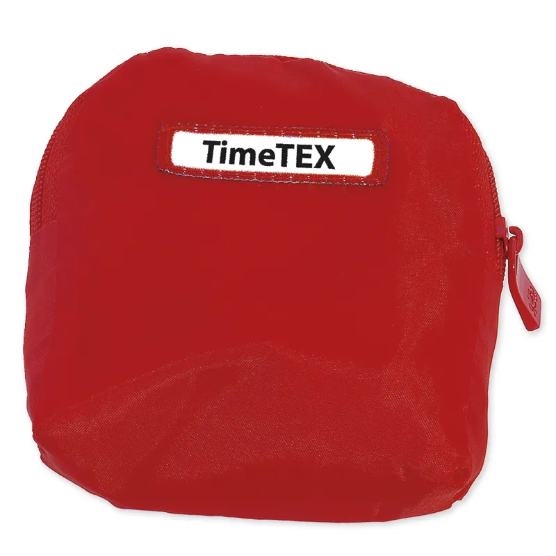 Hopfällbar bärväska av nylon, röd