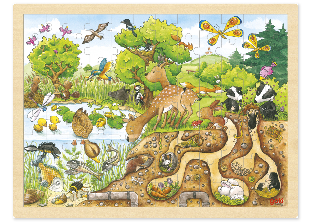 Hagemann Einlegepuzzle "Erlebnis Natur", 96-tlg.
