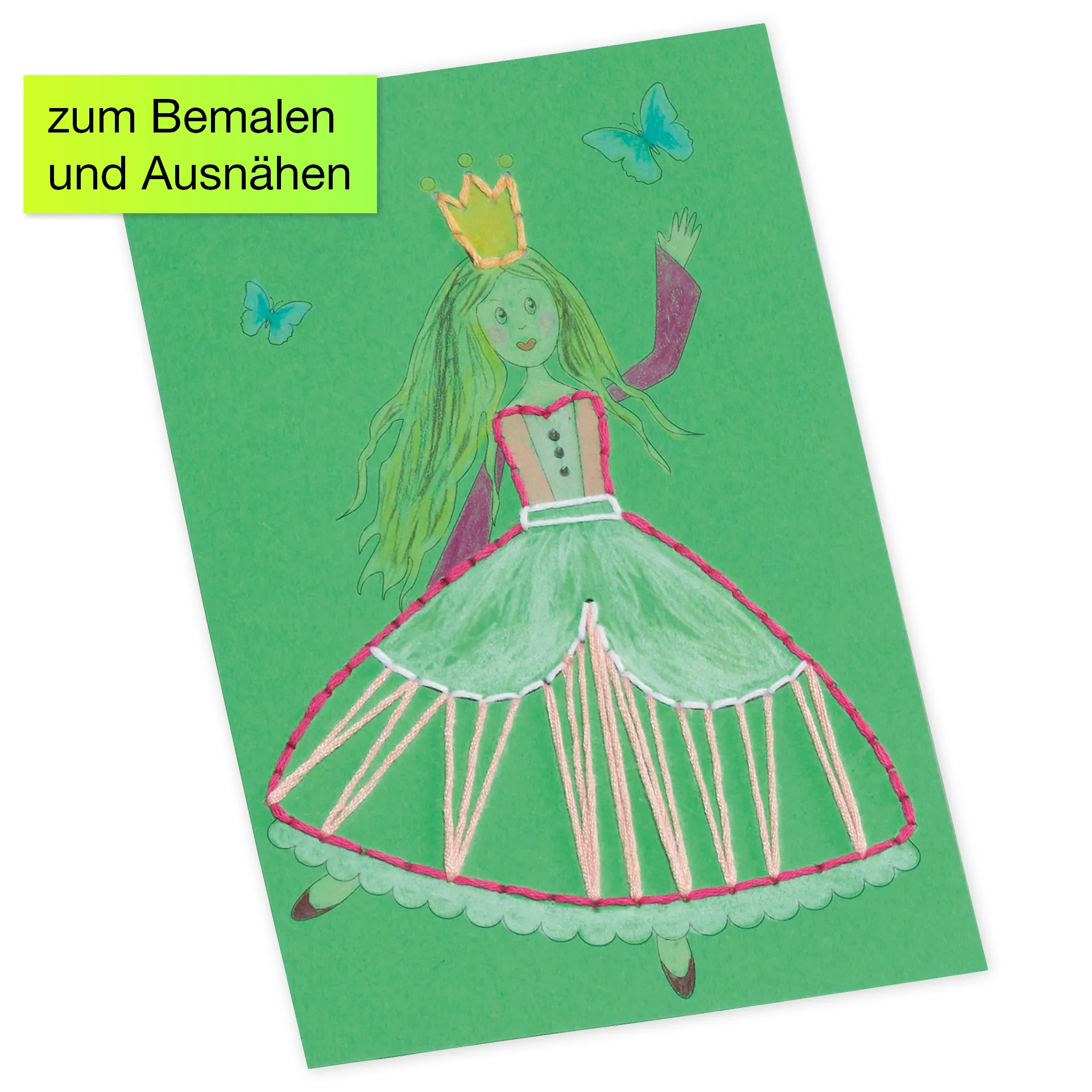Ausnähkarten farbig mit Motiv, 11x17 cm, 50 Stück Ausnähkarten farbig mit Motiv, 11x17 cm, 50 Stück