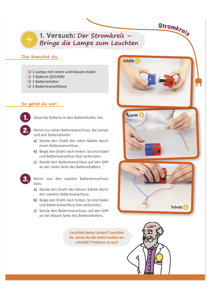 Experimentier-Set "Strom und erneuerbare Energien", 47-tlg.